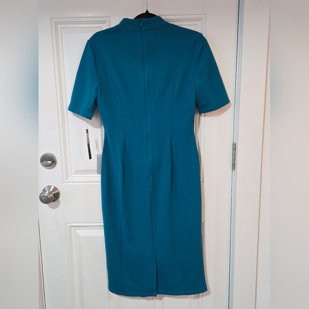 Professional Teal Dress - Picture 7 of 10